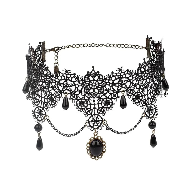 Gothic Style Choker Necklaces - Layered Ethnic Design