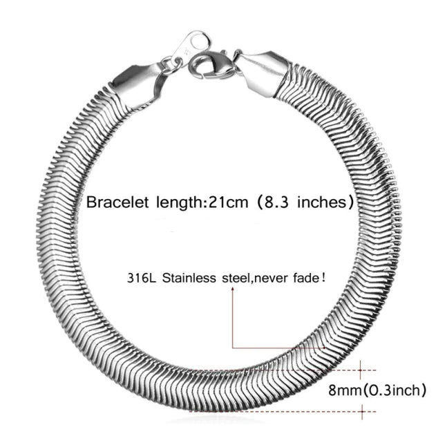 Titanium Steel Chain Bracelet, Stainless Steel Bracelet