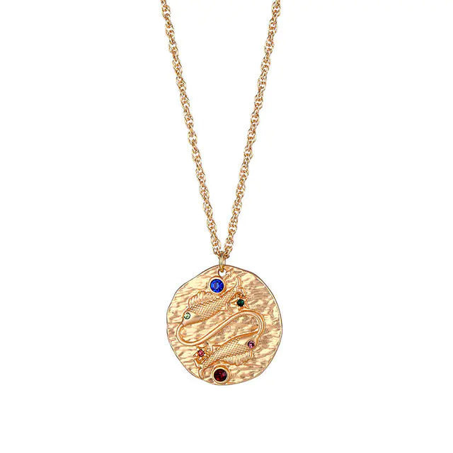 12 Zodiac Sign Necklaces and Pendants Collection