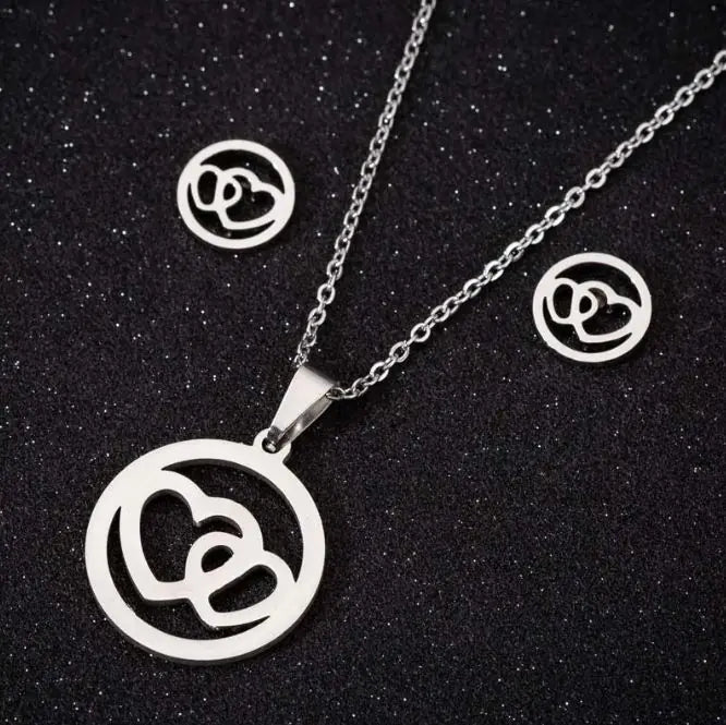 Stainless Steel Love Heart Necklaces For Women