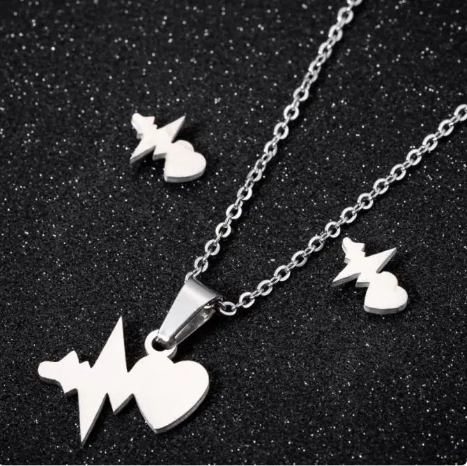 Stainless Steel Love Heart Necklaces For Women