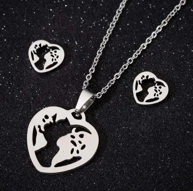Stainless Steel Love Heart Necklaces For Women