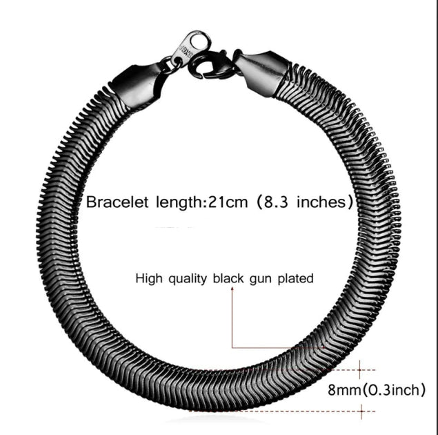 Titanium Steel Chain Bracelet, Stainless Steel Bracelet